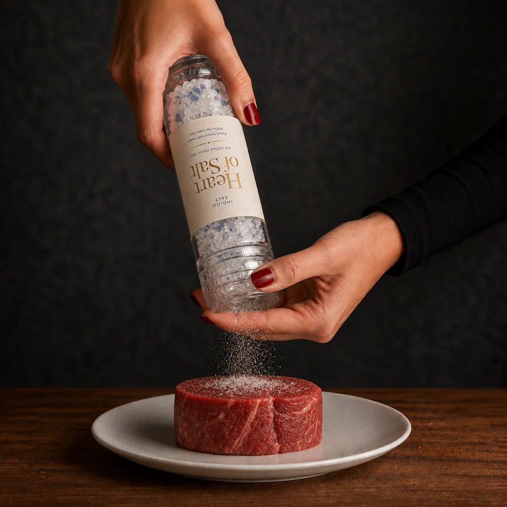 Heart of Salt on the table