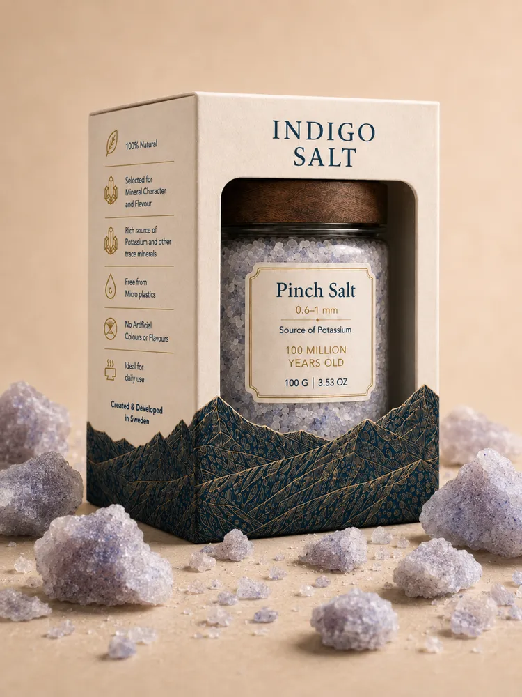 Indigo Salt pinch jar